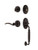 Nostalgic Warehouse - Classic Plate F Grip Entry Set Swan Lever in Timeless Bronze - 769862 - 2 3/4" Backset