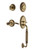 Nostalgic Warehouse - Classic Plate F Grip Entry Set Swan Lever in Antique Brass - CLAFGRSWN - 769864 - 2 3/4" Backset