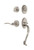Nostalgic Warehouse - Classic Plate S Grip Entry Set Swan Lever in Satin Nickel - 769877 - 2 3/4" Backset