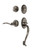 Nostalgic Warehouse - Classic Plate S Grip Entry Set Swan Lever in Antique Pewter - 769918 - 2 3/8" Backset
