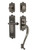 Nostalgic Warehouse - Egg & Dart Plate S Grip Entry Set Fleur Lever in Antique Pewter - 770149 - 2 3/4" Backset