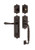 Nostalgic Warehouse - Egg & Dart Plate F Grip Entry Set Fleur Lever in Timeless Bronze - 770209 - 2 3/8" Backset