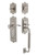 Nostalgic Warehouse - Egg & Dart Plate C Grip Entry Set Manor Lever in Satin Nickel - 770217 - 2 3/4" Backset