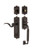 Nostalgic Warehouse - Egg & Dart Plate C Grip Entry Set Manor Lever in Timeless Bronze - 770219 - 2 3/8" Backset