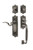 Nostalgic Warehouse - Egg & Dart Plate F Grip Entry Set Manor Lever in Antique Pewter - 770244 - 2 3/8" Backset