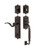 Nostalgic Warehouse - Egg & Dart Plate F Grip Entry Set Manor Lever in Timeless Bronze - 770248 - 2 3/4" Backset