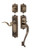 Nostalgic Warehouse - Egg & Dart Plate S Grip Entry Set Manor Lever in Antique Brass - 770272 - 2 3/8" Backset