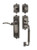 Nostalgic Warehouse - Egg & Dart Plate C Grip Entry Set Swan Lever in Antique Pewter - 770320 - 2 3/4" Backset