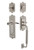 Nostalgic Warehouse - Egg & Dart Plate C Grip Entry Set Swan Lever in Satin Nickel - 770329 - 2 3/8" Backset