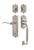 Nostalgic Warehouse - Egg & Dart Plate C Grip Entry Set Swan Lever in Satin Nickel - 770329 - 2 3/8" Backset