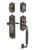 Nostalgic Warehouse - Egg & Dart Plate F Grip Entry Set Swan Lever in Antique Pewter - 770351 - 2 3/8" Backset