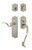 Nostalgic Warehouse - Meadows Plate S Grip Entry Set Manor Lever in Satin Nickel - 770440 - 2 3/4" Backset