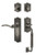 Nostalgic Warehouse - Meadows Plate C Grip Entry Set Swan Lever in Antique Pewter - 770541 - 2 3/8" Backset