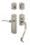 Nostalgic Warehouse - Meadows Plate S Grip Entry Set Swan Lever in Satin Nickel - 770546 - 2 3/4" Backset
