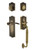 Nostalgic Warehouse - Meadows Plate C Grip Entry Set Swan Lever in Antique Brass - 770549 - 2 3/8" Backset
