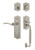 Nostalgic Warehouse - Meadows Plate F Grip Entry Set Swan Lever in Satin Nickel - 770562 - 2 3/8" Backset