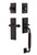 Nostalgic Warehouse - New York Plate C Grip Entry Set Fleur Lever in Timeless Bronze - 770597 - 2 3/4" Backset