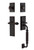 Nostalgic Warehouse - New York Plate F Grip Entry Set Fleur Lever in Timeless Bronze - 770639 - 2 3/8" Backset
