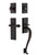 Nostalgic Warehouse - New York Plate S Grip Entry Set Fleur Lever in Timeless Bronze - 770656 - 2 3/4" Backset