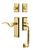 Nostalgic Warehouse - New York Plate F Grip Entry Set Manor Lever in Polished Brass - 770696 - 2 3/4" Backset