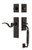 Nostalgic Warehouse - New York Plate C Grip Entry Set Manor Lever in Timeless Bronze - 770703 - 2 3/4" Backset