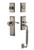 Nostalgic Warehouse - New York Plate C Grip Entry Set Manor Lever in Antique Pewter - 770712 - 2 3/4" Backset
