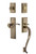 Nostalgic Warehouse - New York Plate S Grip Entry Set Manor Lever in Antique Brass - 770754 - 2 3/8" Backset