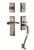 Nostalgic Warehouse - New York Plate S Grip Entry Set Swan Lever in Antique Pewter - 770801 - 2 3/4" Backset