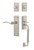 Nostalgic Warehouse - New York Plate C Grip Entry Set Swan Lever in Satin Nickel - 770840 - 2 3/4" Backset