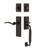 Nostalgic Warehouse - New York Plate C Grip Entry Set Swan Lever in Timeless Bronze - 770844 - 2 3/4" Backset