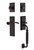 Nostalgic Warehouse - New York Plate F Grip Entry Set Swan Lever in Timeless Bronze - 770853 - 2 3/4" Backset