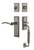 Nostalgic Warehouse - New York Plate F Grip Entry Set Swan Lever in Antique Pewter - 770858 - 2 3/4" Backset