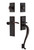 Nostalgic Warehouse - New York Plate S Grip Entry Set Swan Lever in Timeless Bronze - 770870 - 2 3/8" Backset