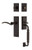 Nostalgic Warehouse - New York Plate F Grip Entry Set Swan Lever in Timeless Bronze - 770881 - 2 3/8" Backset