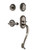 Nostalgic Warehouse - Rope Rosette S Grip Entry Set Fleur Lever in Antique Pewter - 770917 - 2 3/4" Backset