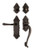 Nostalgic Warehouse - Victorian Plate S Grip Entry Set Fleur Lever in Timeless Bronze - 771347 - 2 3/4" Backset
