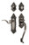Nostalgic Warehouse - Victorian Plate S Grip Entry Set Manor Lever in Antique Pewter - 771424 - 2 3/4" Backset