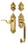 Nostalgic Warehouse - Victorian Plate C Grip Entry Set Manor Lever in Polished Brass - 771452 - 2 3/4" Backset