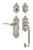 Nostalgic Warehouse - Victorian Plate C Grip Entry Set Swan Lever in Satin Nickel - 771490 - 2 3/4" Backset