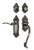 Nostalgic Warehouse - Victorian Plate S Grip Entry Set Swan Lever in Antique Pewter - 771520 - 2 3/4" Backset