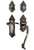 Nostalgic Warehouse - Victorian Plate S Grip Entry Set Swan Lever in Antique Pewter - 771520 - 2 3/4" Backset