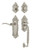 Nostalgic Warehouse - Victorian Plate F Grip Entry Set Swan Lever in Satin Nickel - 771535 - 2 3/8" Backset