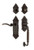 Nostalgic Warehouse - Victorian Plate F Grip Entry Set Swan Lever in Timeless Bronze - 771541 - 2 3/8" Backset