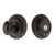 Nostalgic Warehouse - Classic Rosette Single Cylinder Deadbolt in Timeless Bronze - Keyed Different - CLACLA - 703932 - 2 3/8" Backset