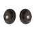 Nostalgic Warehouse - Classic Rosette Double Cylinder Deadbolt in Timeless Bronze - Keyed Different - CLACLA - 719124 - 2 3/4" Backset