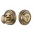 Nostalgic Warehouse - Classic Rosette Single Cylinder Deadbolt in Antique Brass - CLACLA - 718981 - 2 3/4" Backset