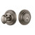 Nostalgic Warehouse - Classic Rosette Single Cylinder Deadbolt in Antique Pewter - Keyed Different - CLACLA - 718989 - 2 3/4" Backset