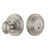 Nostalgic Warehouse - Classic Rosette Single Cylinder Deadbolt in Satin Nickel - Keyed Different - CLACLA - 718992 - 2 3/4" Backset