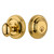 Nostalgic Warehouse - Classic Rosette Single Cylinder Deadbolt in Unlacquered Brass - CLACLA - 718987 - 2 3/4" Backset