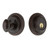 Nostalgic Warehouse - Classic Rosette Single Cylinder Deadbolt in Timeless Bronze - CLACLA - 718993 - 2 3/4" Backset